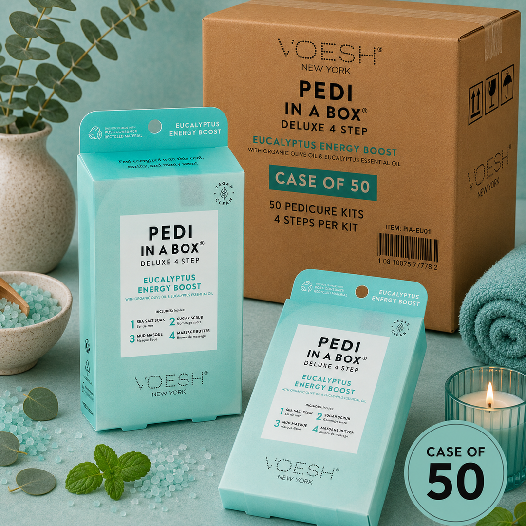 Voesh Pedi in a Box 4 Step | Disposable Spa Pedicure Kit