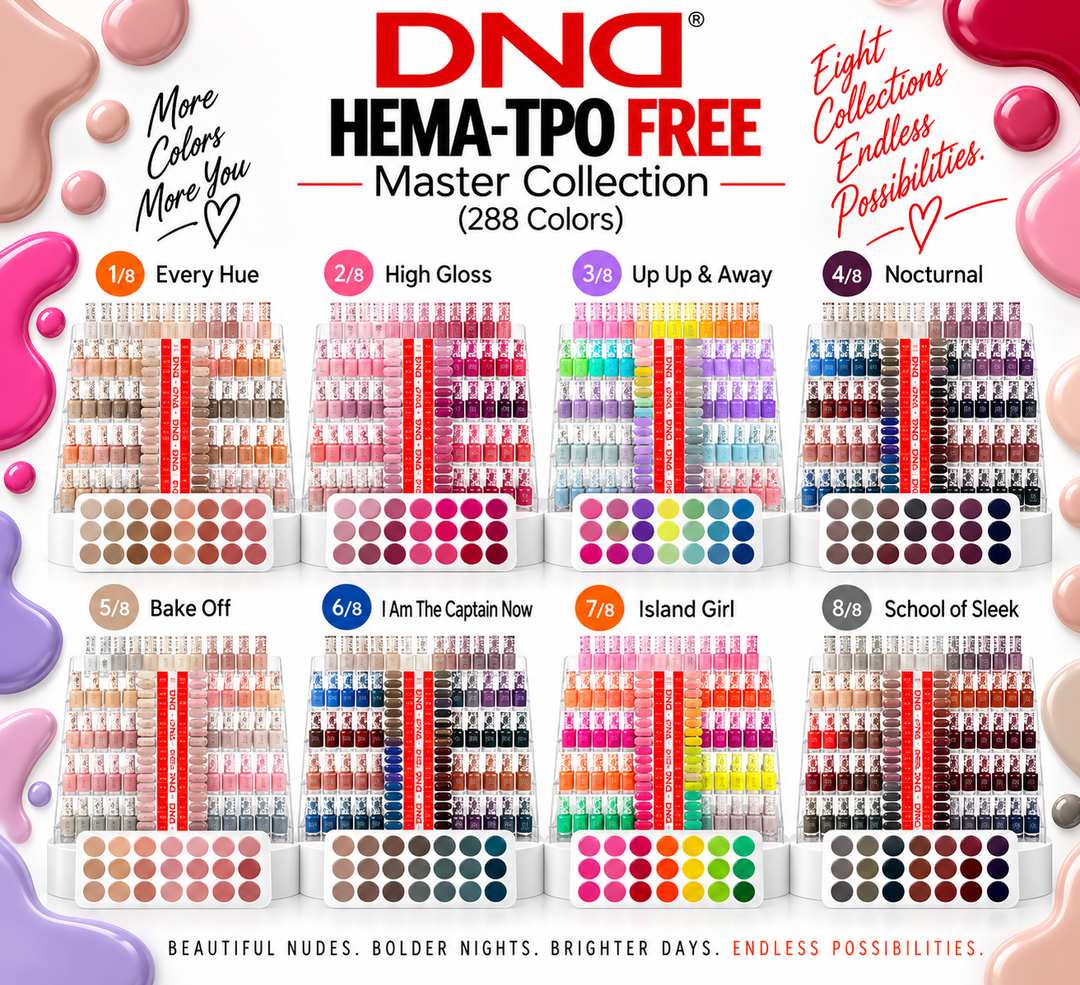 DND HEMA & TPO FREE Gel and Polish Matching Duo Full Collection | 290 Colors