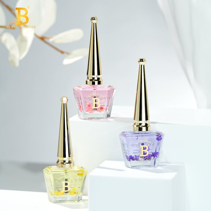 Billionaire Cuticle Oil assorted square bottles