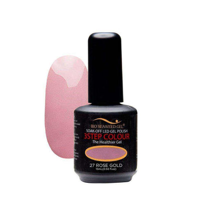 Bio Seaweed Gel 3Step Duo - Gel & Lacquer Combo - 27 ROSE GOLD nailmall
