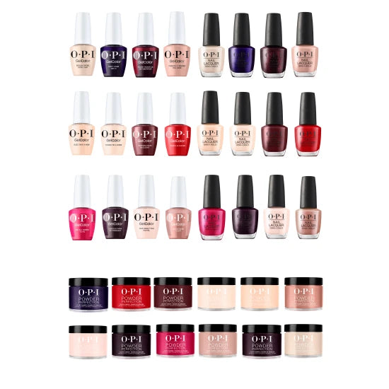 OPI Gel, Nail Lacquer & Dip Powder Matching Trio | OPI's Most Requested Fall 2026 Collection (12 Shades | 36 Pieces)