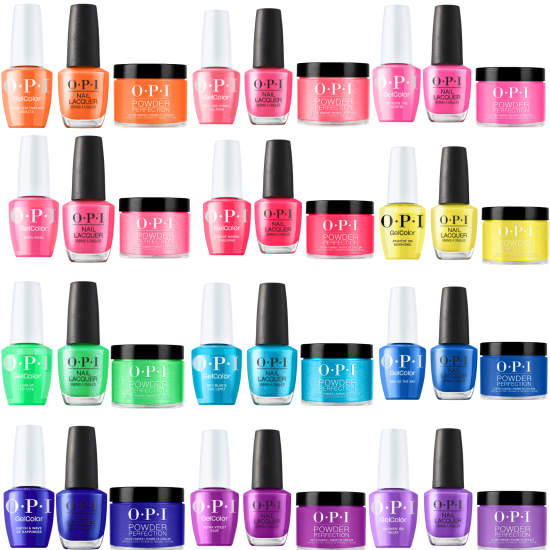 OPI Matching Trio "Trip To The Brite Side" Summer 2026 Full Collection (12 Shades | 36 Pieces)