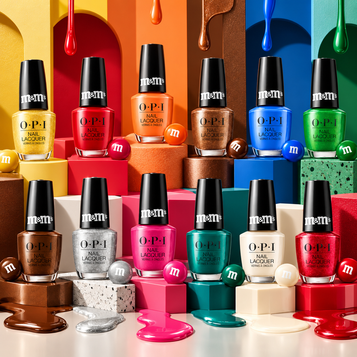 OPI x M&M's 2026 Holiday Nail Lacquer Collection | 12 Pieces
