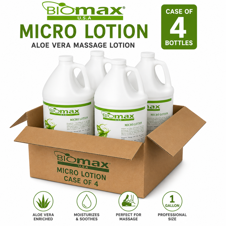 BioMax Micro Massage Lotion 1 Gallon | Professional Massage Lotion – Single or Case of 4