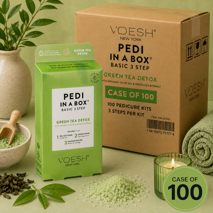 Voesh Pedi in a Box 3 Step | Disposable Spa Pedicure Kit