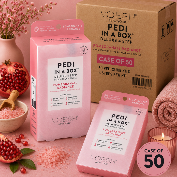 Voesh Pedi in a Box 4 Step | Disposable Spa Pedicure Kit