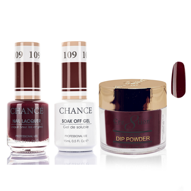 109 - Cre8tion Chance - Roses are Red Collection 3 in 1 Matching Trio Set