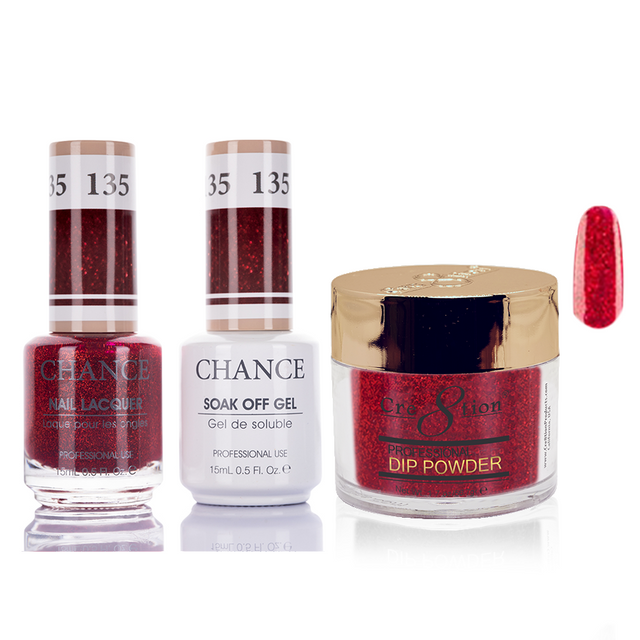 135 - Cre8tion Chance - Roses are Red Collection 3 in 1 Matching Trio Set