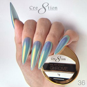 Cre8tion Chrome Nail Art Effect Powder 1g - 36 Chameleon Chrome