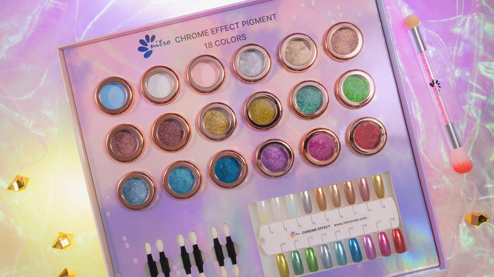 Nitro Chrome Effect Pigment Collection - 18 Colors