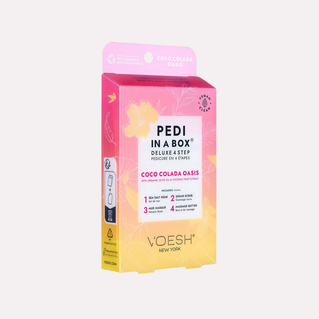 Voesh Pedi in a Box 4 Step | Disposable Spa Pedicure Kit