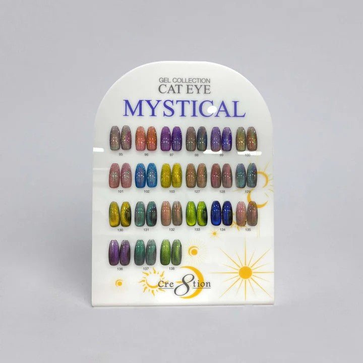 Cre8tion Cat Eye Mystical Collection 21 colors with magnets and color chart