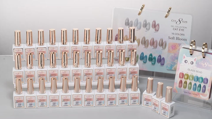 Cre8tion Cat Eye Soft Bloom full set display