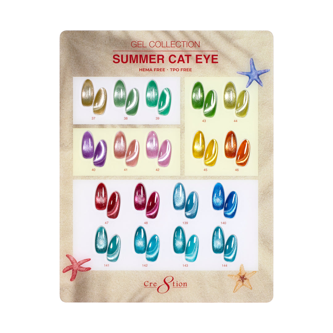 Cre8tion Cat Eye Summer 18-color counter display