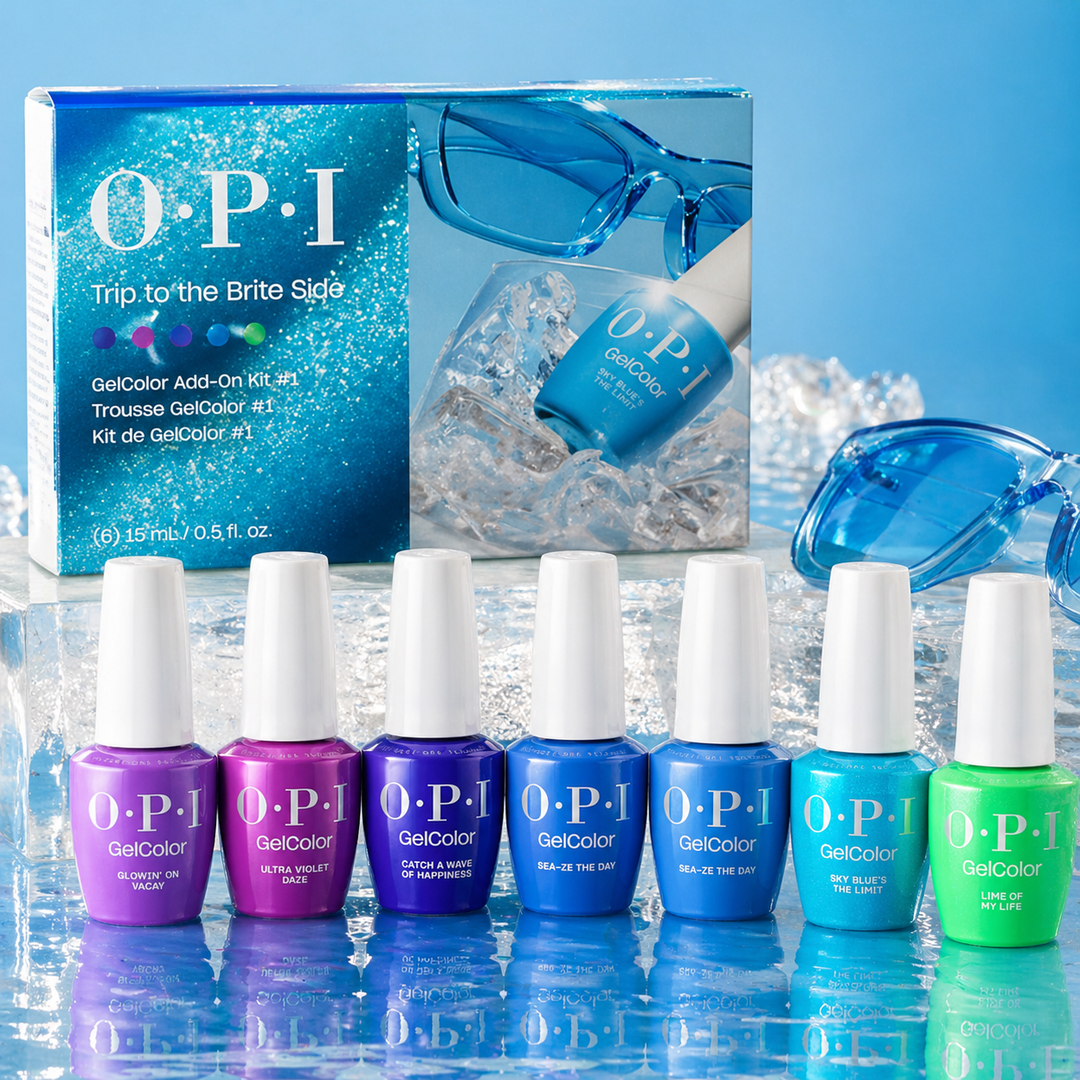 OPI GelColor "Trip To The Brite Side" Summer 2026 Collection - ADD-ON Kit #1 (6 Shades)