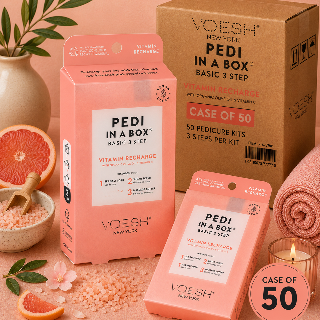Voesh Pedi in a Box 4 Step | Disposable Spa Pedicure Kit