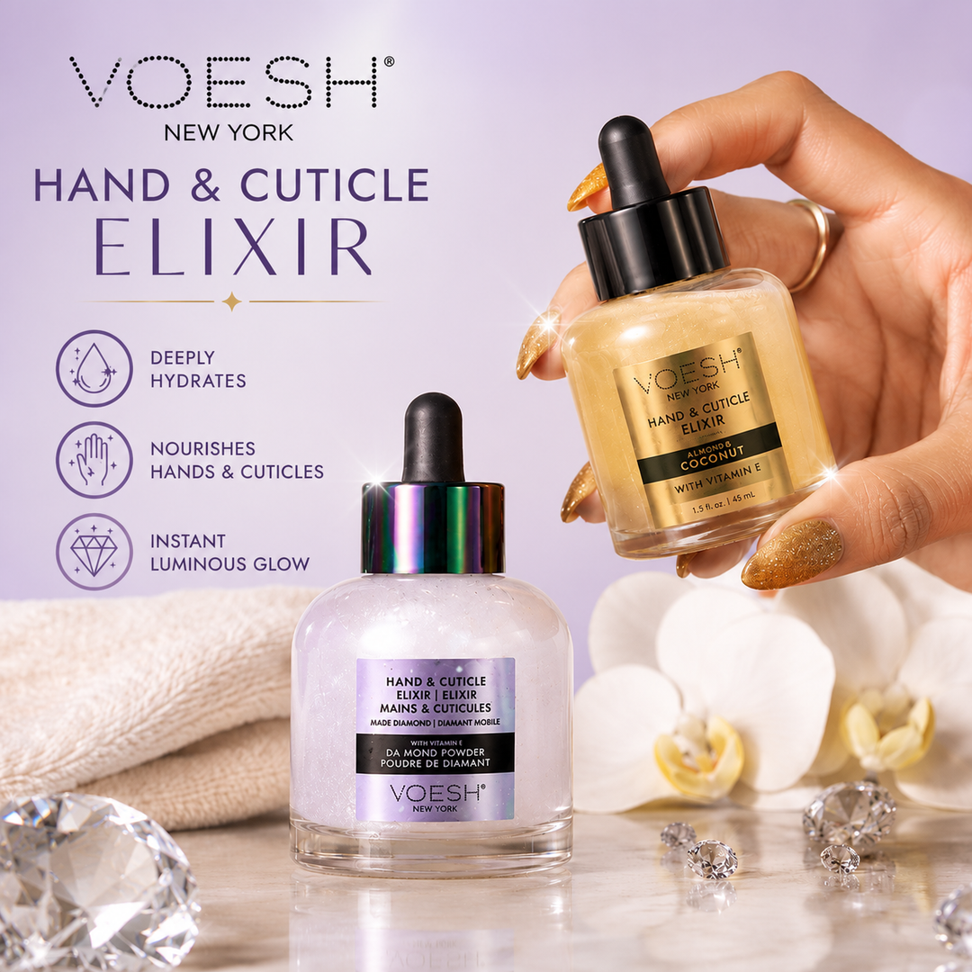 VOESH Hand & Cuticle Elixir Serum | 24K or Noble Diamond 1.69 fl oz.