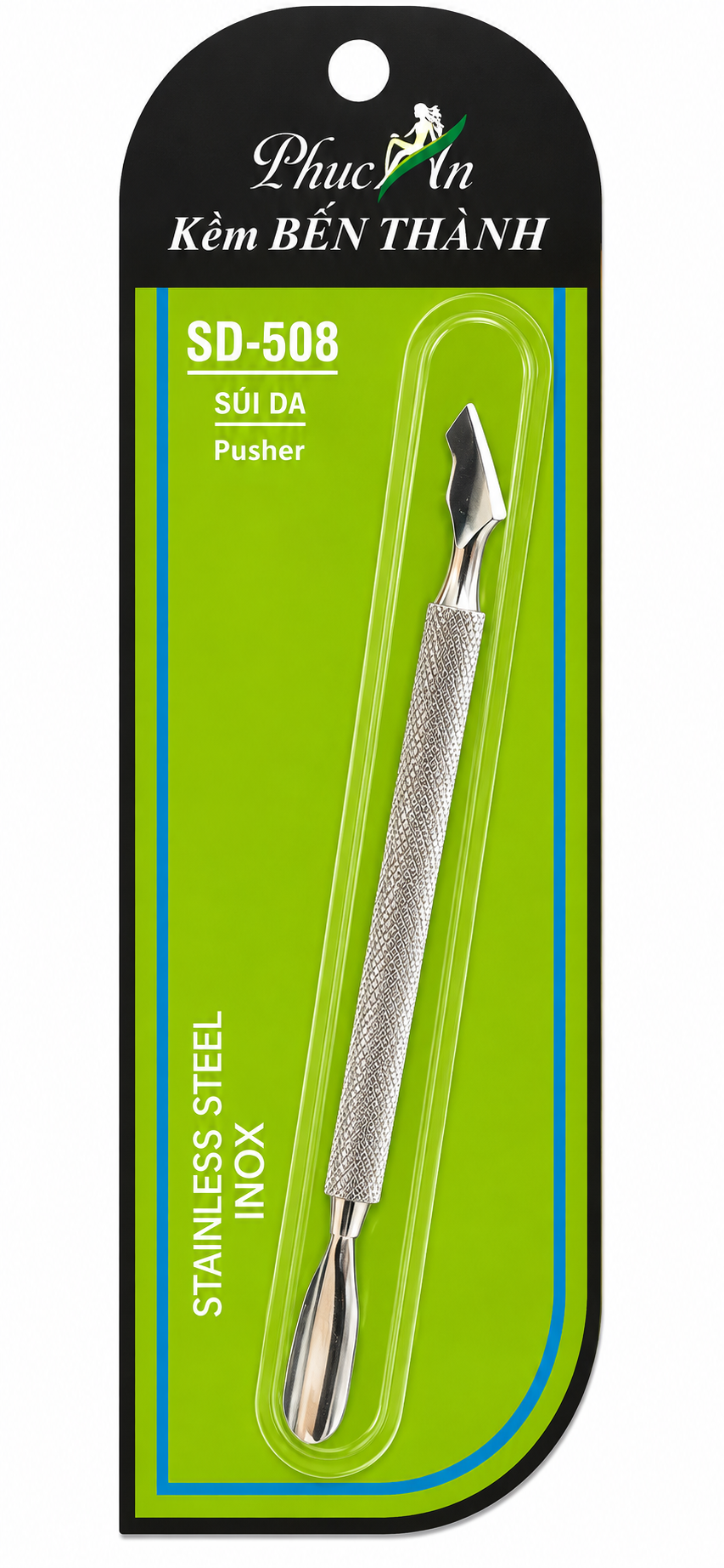 Ben Thanh Stainless Steel Cuticle Pusher – Dual-Ended Professional Tool (SD-508)