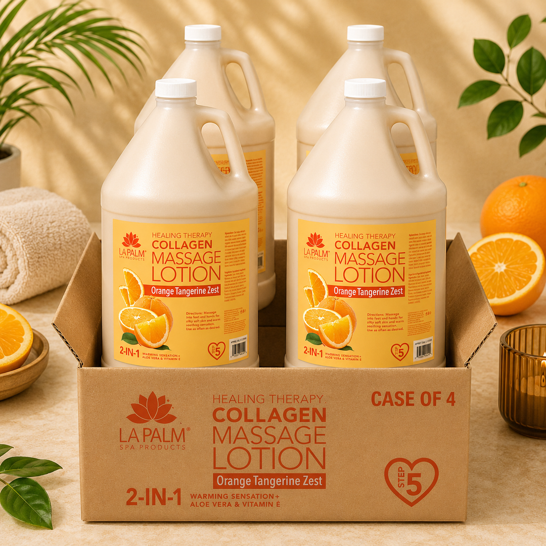 La Palm 2-in-1 Massage Lotion with Collagen | Salon & Spa Formula