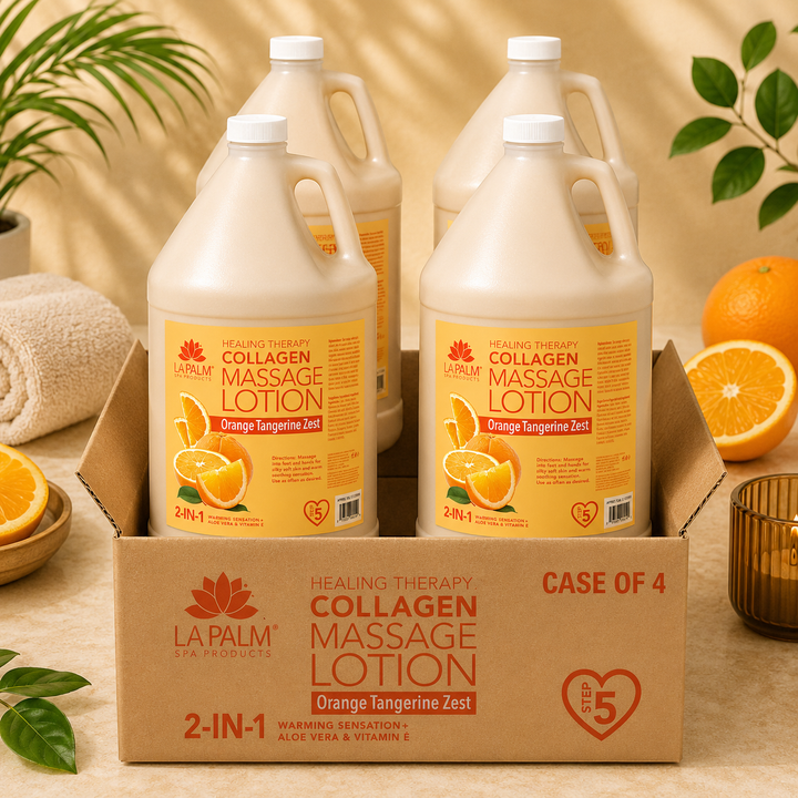 La Palm 2-in-1 Massage Lotion with Collagen | Salon & Spa Formula