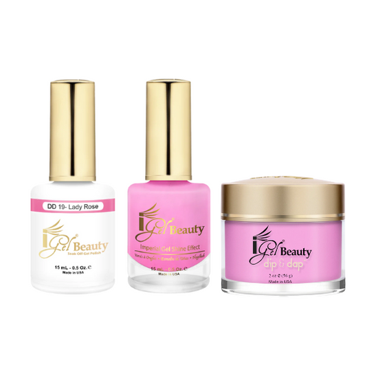 DD19 - Lady Rose - iGel Beauty Trio