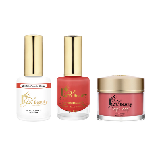 DD31 - Candid Coral - iGel Beauty Trio