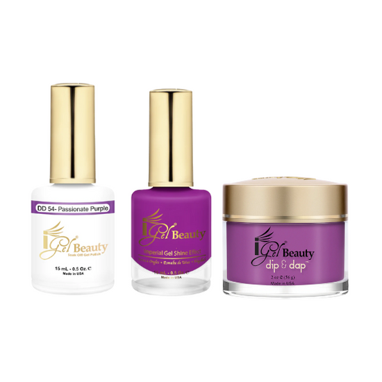 DD54 - Passionate Purple - iGel Beauty Trio