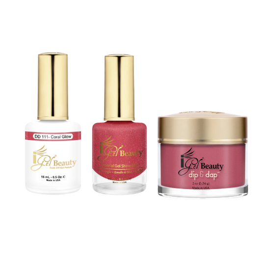 DD111 - Coral Glow - iGel Beauty Trio