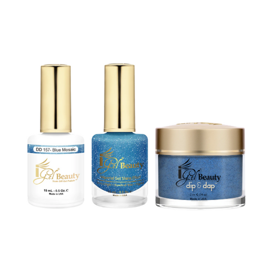 DD157 - Blue Mosaic - iGel Beauty Trio