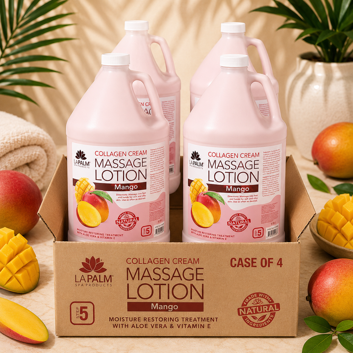 La Palm 2-in-1 Massage Lotion with Collagen | Salon & Spa Formula