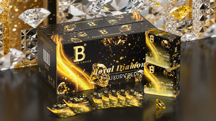 Billionaire Bubble Spa Nail Deluxe 7 Steps Pedicure Manicure Treatment Kit