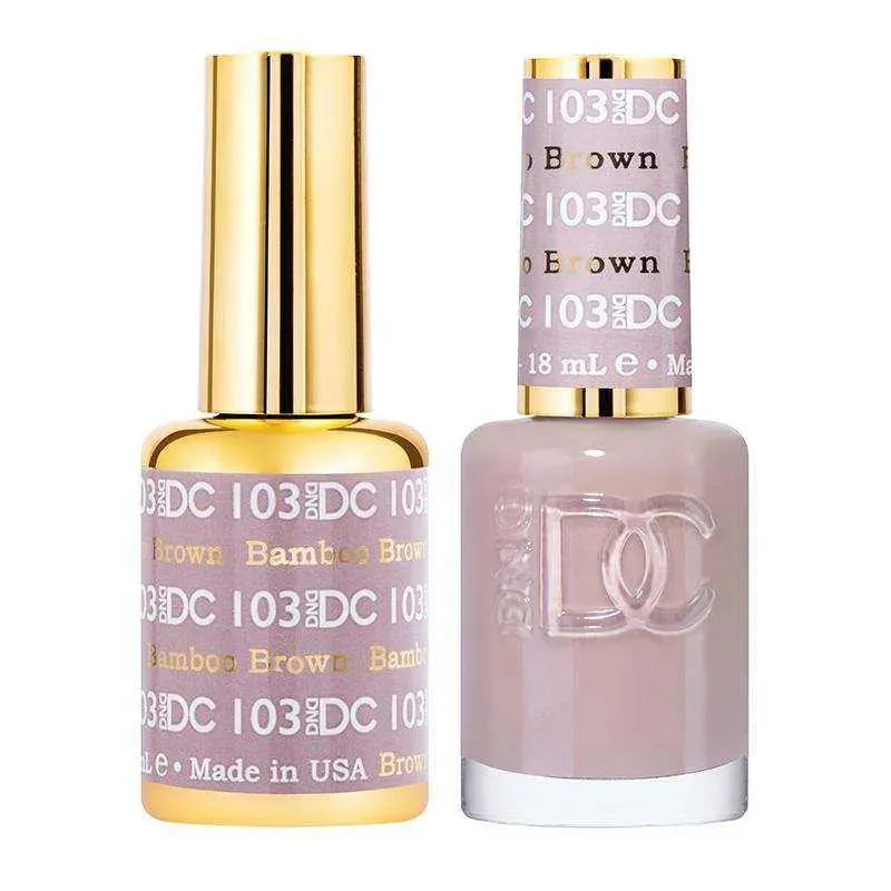 DND DC Duo - Gel & Lacquer Combo - Bamboo Brown - DC103 Duo - Gel & Lacquer Combo