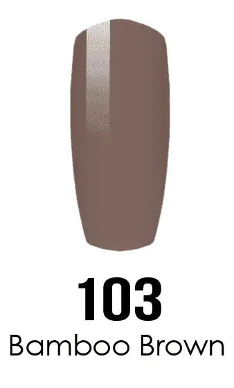 DND DC Duo - Gel & Lacquer Combo - Bamboo Brown - DC103 Duo - Gel & Lacquer Combo