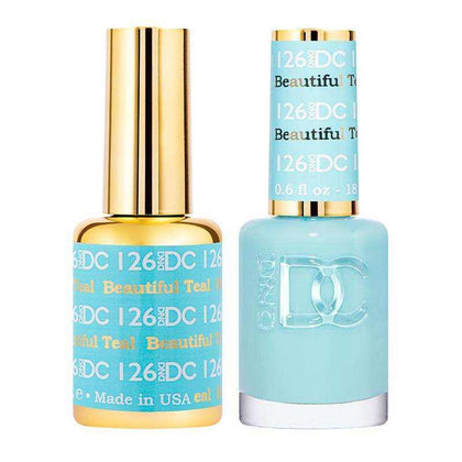 DND DC Duo - Gel & Lacquer Combo - Beautiful Teal - DC126 Duo - Gel & Lacquer Combo