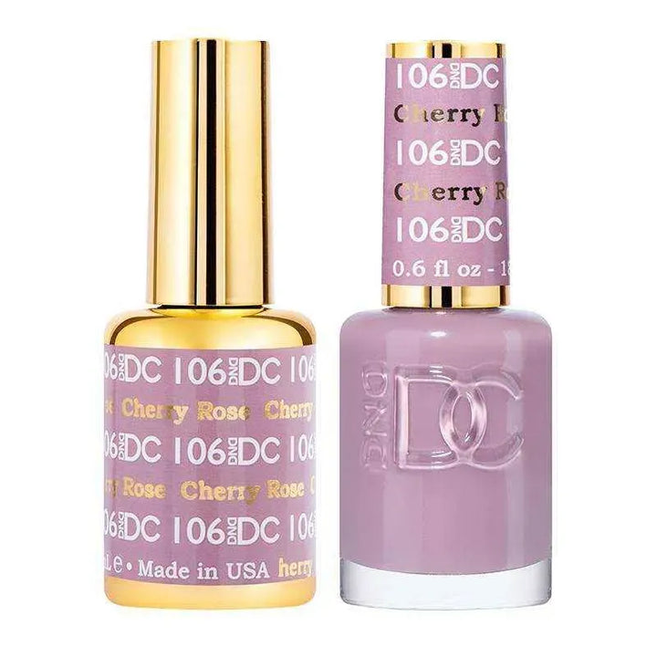 DND DC Duo - Gel & Lacquer Combo - Cherry Rose - DC106 Duo - Gel & Lacquer Combo