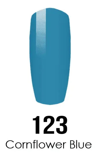 DND DC Duo - Gel & Lacquer Combo - Cornflower Blue - DC123 Duo - Gel & Lacquer Combo