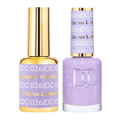 DND DC Duo - Gel & Lacquer Combo - Crocus Lavender - DC26 Duo - Gel & Lacquer Combo