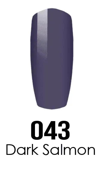 DND DC Duo - Gel & Lacquer Combo - Dark Salmon - DC43 Duo - Gel & Lacquer Combo