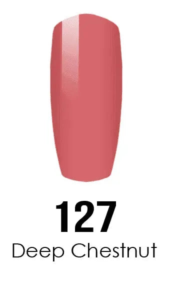 DND DC Duo - Gel & Lacquer Combo - Deep Chestnut - DC127 Duo - Gel & Lacquer Combo