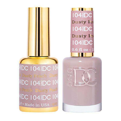 DND DC Duo - Gel & Lacquer Combo - Dusty Peach - DC104 Duo - Gel & Lacquer Combo