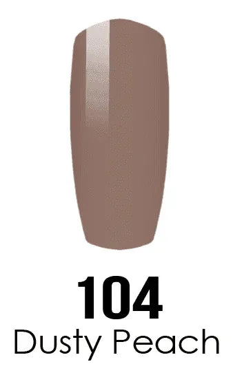 DND DC Duo - Gel & Lacquer Combo - Dusty Peach - DC104 Duo - Gel & Lacquer Combo