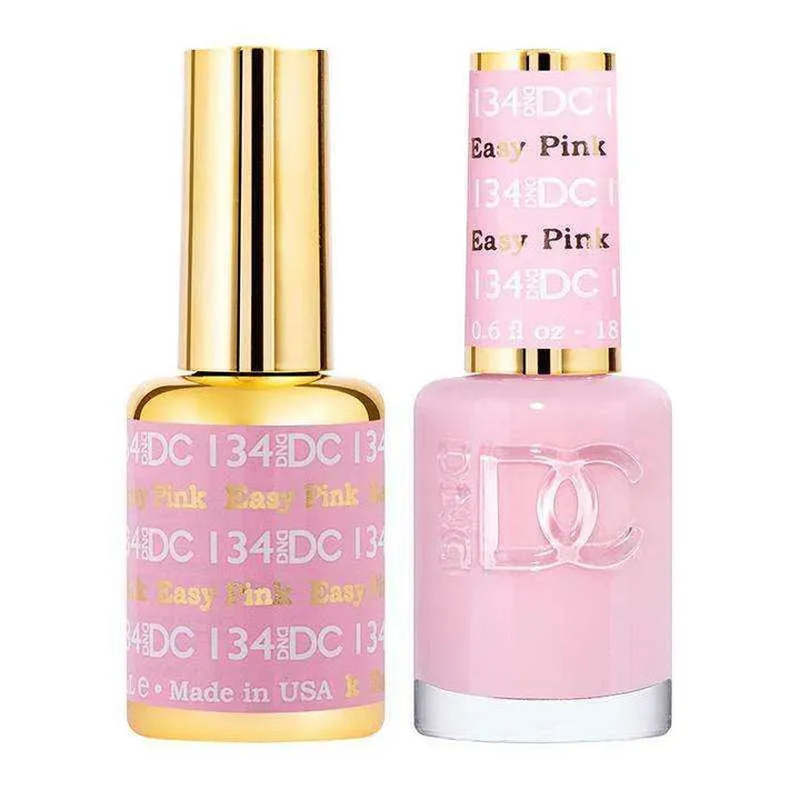 DND DC Duo - Gel & Lacquer Combo - Easy Pink - DC134 Duo - Gel & Lacquer Combo