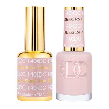 DND DC Duo - Gel & Lacquer Combo - Khaki Rose - DC140 Duo - Gel & Lacquer Combo