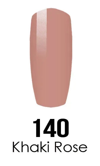 DND DC Duo - Gel & Lacquer Combo - Khaki Rose - DC140 Duo - Gel & Lacquer Combo