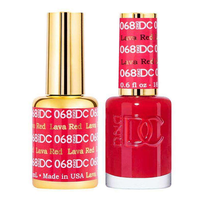 DND DC Duo - Gel & Lacquer Combo - Lava Red - DC68 Duo - Gel & Lacquer Combo