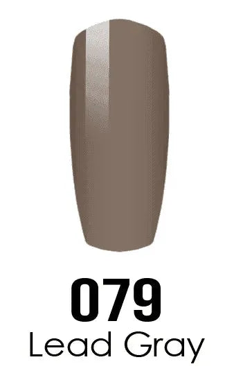 DND DC Duo - Gel & Lacquer Combo - Lead Gray - DC79 Duo - Gel & Lacquer Combo