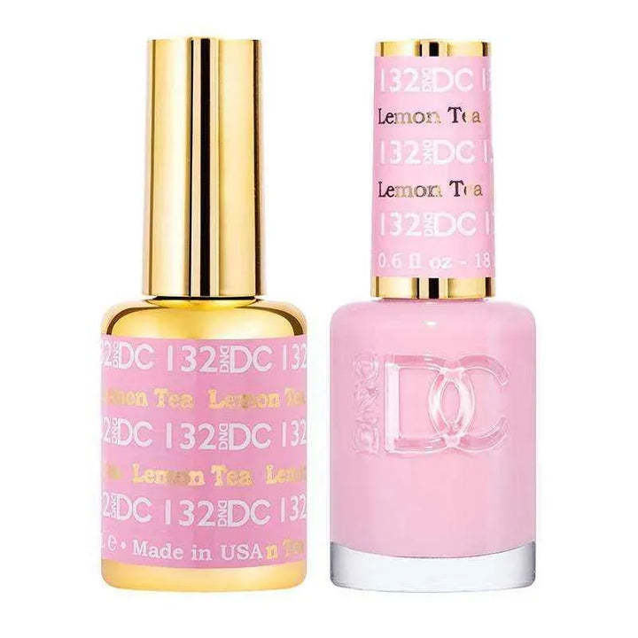 DND DC Duo - Gel & Lacquer Combo - Lemon Tea - DC132 Duo - Gel & Lacquer Combo