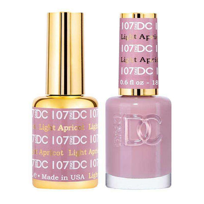 DND DC Duo - Gel & Lacquer Combo - Light Apricot - DC107 Duo - Gel & Lacquer Combo