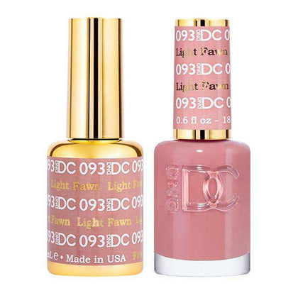 DND DC Duo - Gel & Lacquer Combo - Light Fawn - DC93 Duo - Gel & Lacquer Combo