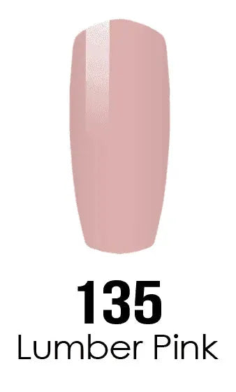 DND DC Duo - Gel & Lacquer Combo - Lumber Pink - DC135 Duo - Gel & Lacquer Combo